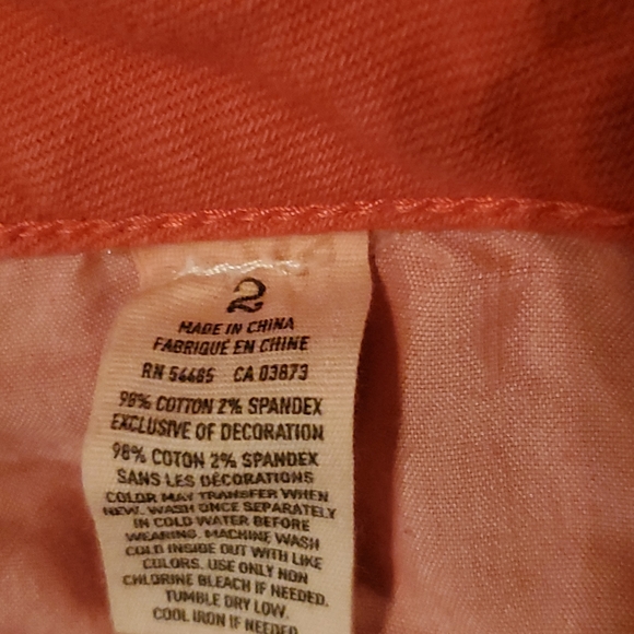 American Eagle orange Jean shorts - Picture 6 of 6